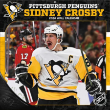  Pittsburgh Penguins Sidney Crosby 2024 12x12 Player Wall Calendar naptár, kalendárium