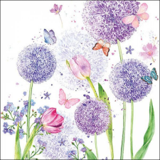 Pitypangos - tulipános szalvéta - Flowers Beauty papírárú, csomagoló és tárolóeszköz