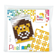 Pixel kulcstartókészítő szett 1 kulcstartó alaplappal, 3 színnel, oroszlán kulcstartó