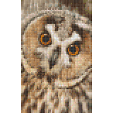 Pixel szett 2 normál alaplappal, színekkel, bagoly (802101) kreatív és készségfejlesztő