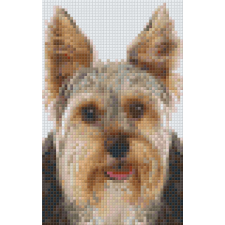 Pixel szett 2 normál alaplappal, színekkel, kutya (802094) kreatív és készségfejlesztő