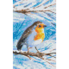 Pixel szett 2 normál alaplappal, színekkel, madár (802040) kreatív és készségfejlesztő
