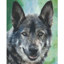  Pixel szett 9 normál alaplappal, színekkel, farkas (809427) kreatív és készségfejlesztő