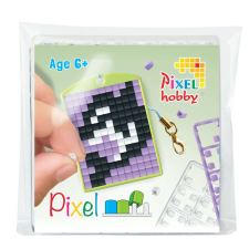 Pixelhobby 23121 Kulcstartó szett (színes kulcstartó alaplap + 3 szín) Orka kreatív és készségfejlesztő