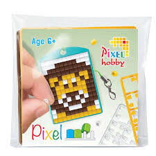 Pixelhobby 23131 Kulcstartó szett (színes kulcstartó alaplap + 3 szín) új Oroszlán kreatív és készségfejlesztő