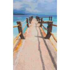  Pixelhobby  808101 Tengerparti híd (25,4x40,6cm) 8 alaplapos szett kreatív és készségfejlesztő