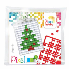  Pixelhobby kulcstartó szett (kulcstartó alaplap + 3 szín) karácsonyfa - kreatív játék kreatív és készségfejlesztő