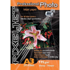 PixelJet A3 Premium fényes inkjet fotópapír 195gr. 25 ív fotópapír