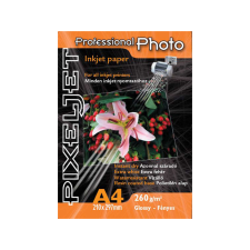Pixeljet A4 Professional fényes inkjet fotópapír 260gr. 200 ív fotópapír