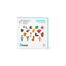 PIXIO Mágneses kocka meglepetés építőkészlet 8-11 darabos makett