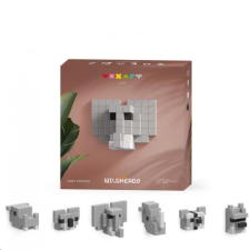 PIXIO Voxart kocka építőkészlet - Wildheads szürke kiadás makett