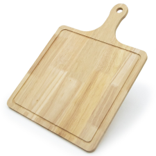 Pizza vágódeszka nyéllel, szögletes / 30x29,5x1 cm konyhai eszköz