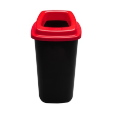 PLAFOR Sort szelektív hulladékgyűjtő, szemetes 45L fekete/piros szemetes
