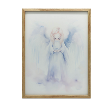 PLAKÁT FALRA ARANY KERETBEN ANGEL JOY 70x100 CM MATT PAPÍR grafika, keretezett kép