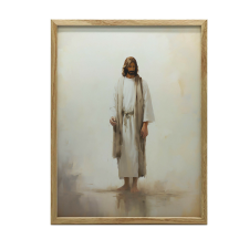  PLAKÁT KERETFALHOZ JÉZUS IMA CSENDBEN NAGY 70x100 CM grafika, keretezett kép