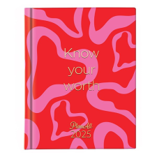 Planall Határidőnapló PLANALL Mini Worth A/6 heti keményfedelű aranyozott 2025. határidőnapló