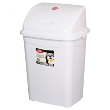 Planet Billenőfedeles szemetes kuka, műanyag, LUXURY fehér, 26 literes (355x275x530mm) 12 db/# szemetes