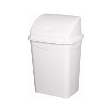 Planet Billenőfedeles szemetes kuka, műanyag, luxury, fehér, 4 literes szemetes