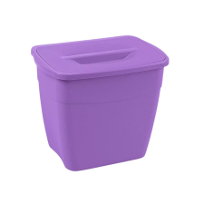 Planet Koala konyhai akasztós szemetes fedéllel Lila 6L szemetes