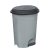 Planet Pedálos szemetes kuka, műanyag, ECO antracit, kivehető kosárral, 6L