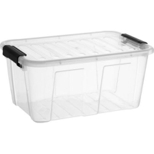 Plast Team Iris Home Box Műanyag Tárolódoboz zárható tetővel 8L - Átlátszó (TEA000312) bútor