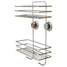 PLASZTIKFORM PIPEREPOLC 2 SZINTES, VÁKUUMOS, SZILIKON 25X10X39CM fürdőszoba kiegészítő