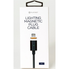 Platinet Lightning to USB Magnetic Plug Cable 1,2m Black kábel és adapter