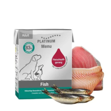 Platinum Natural Platinum Menü Hal Felnőtt nedves kutyatáp 12x375g kutyaeledel