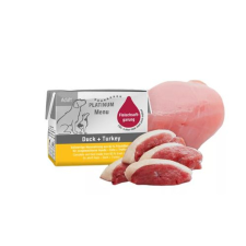 Platinum Natural Platinum Menü Kacsa Pulyka Felnőtt nedves kutyatáp 12x90g kutyaeledel