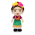 Play By Play Frida Kahlo Plüss ábra 32 cm