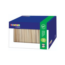 Playbox : Fa natúr spatula szett dobozban 1000db-os kreatív és készségfejlesztő