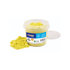 Playbox : Sárga színű homokgyurma vödörben 1kg gyurma