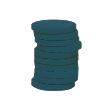 Playbox : Sötétkék vízfesték korong 30mm-es 1db kréta, festék és papír