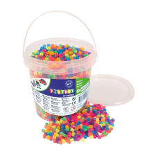  Playbox Vödör vasalható gyöngyökkel, 5000 db, neon mix kreatív és készségfejlesztő