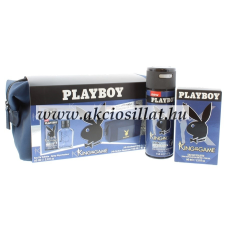 Playboy King Of The Game férfi piperetáskás ajándékcsomag kozmetikai ajándékcsomag