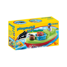 Playmobil 1.2.3 - Tengerész halászcsónakkal játékszett (70183) playmobil