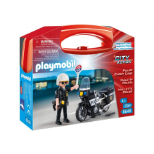 Playmobil 5648 Motoros rendőr hordozható táskában playmobil