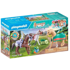 Playmobil lovas figurák készlet három lóval playmobil