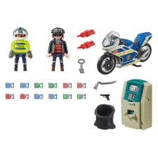 Playmobil Rendőrség: Motor a pénztolvaj nyomában (70572) playmobil
