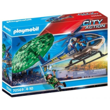Playmobil : Városi forgatag - Rendőrségi helikopter: Ejtőernyős üldözés (70569) playmobil