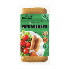 Plenty Reasons Plenty Reasons meatless vegán mini virsli jellegű készítmény 200 g reform élelmiszer