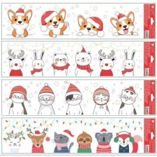 PLUS LINE Állat mintás ablakmatrica, 64 x 15 cm - többféle party kellék