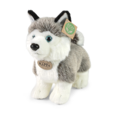 Plüss álló husky kutya 23 cm - környezetbarát plüssfigura