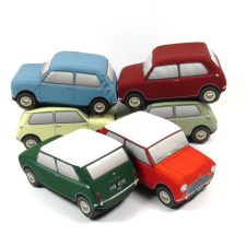  Plüss Austin Mini Cooper S 1967 Sárga plüssfigura