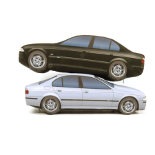 Plüss BMW M5 (E39) fekete plüssfigura