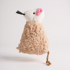  Plüss egér macskajáték macskamentával 1db - Bézs játék macskáknak