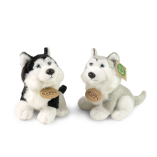 Plüss husky kutya 16 cm öko-barát plüssfigura