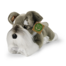 Plüss kutya schnauzer fekvő eco-friendly 28 cm plüssfigura