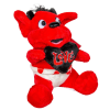  Plüss ördög szívvel 15cm