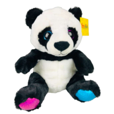 Plüss panda szines mancsokkal plüssfigura